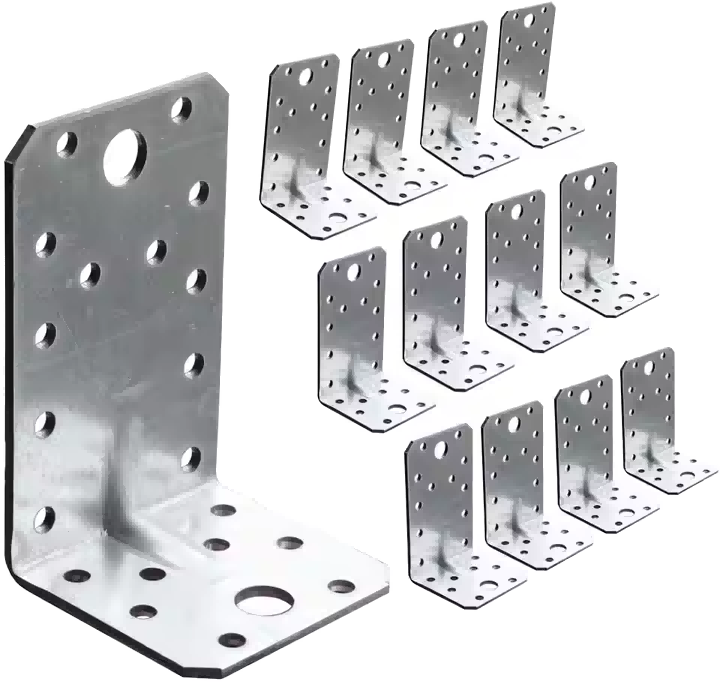 Support d'angle de pièces de tôle de connecteur de bois